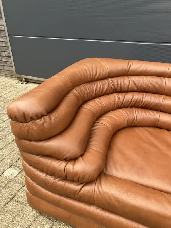 Illustration numéro 5 du produit 2x De Sede Terrazza Ds-1025 (rechts & links element) Cognac