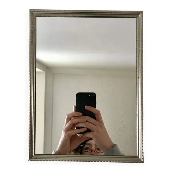 Illustration numéro 5 du produit miroir en acier chromé années 40-50