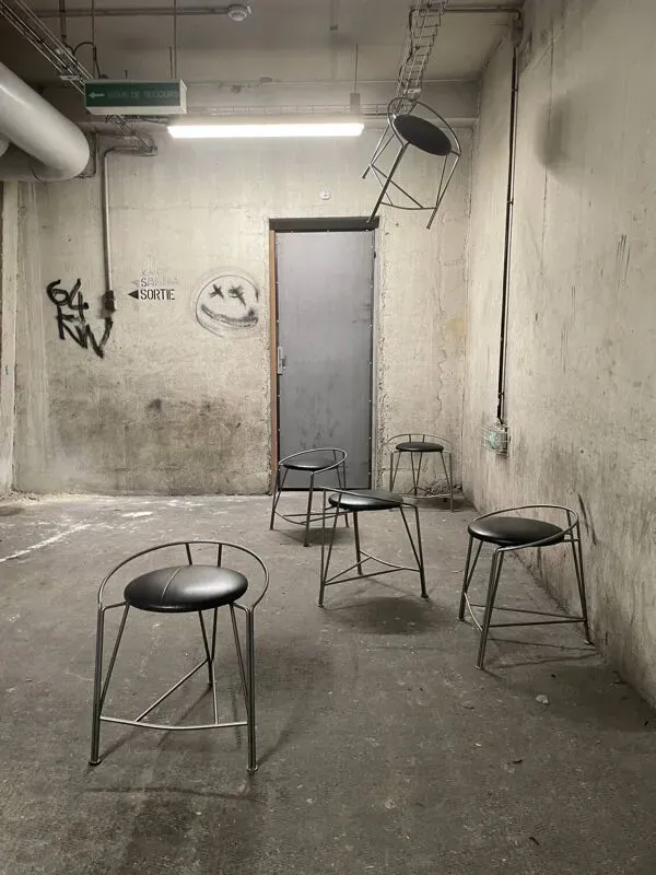 Illustration numéro 5 du produit 6 tabourets lune d’argent de pascal mourgue pour Fermob 1985