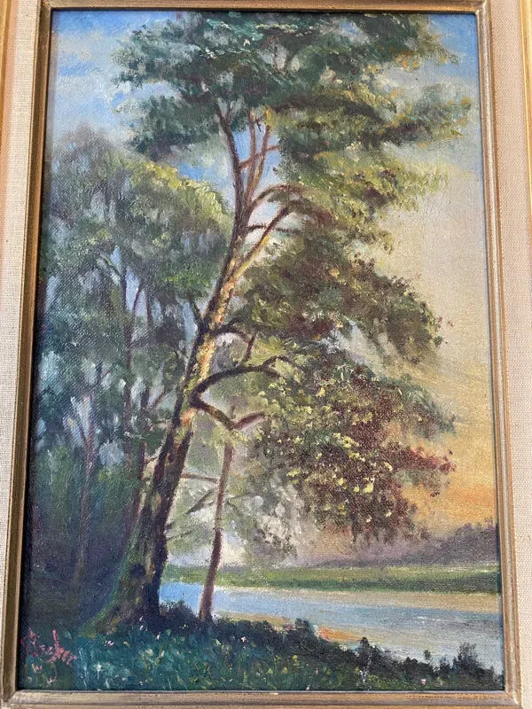 Illustration numéro 5 du produit École française paysage d’arbre