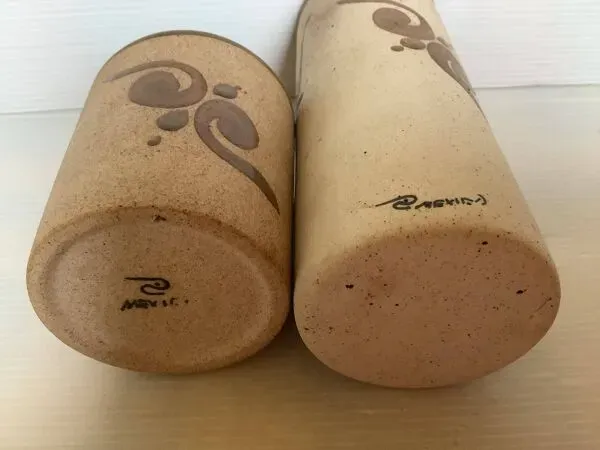 Illustration numéro 5 du produit Paire vases rouleaux hiboux chouettes Tonala Mexicain