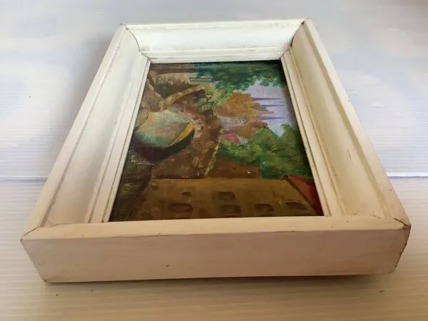 Illustration numéro 5 du produit Mini tableau de Bruges Belgique huile sur panneau de bois