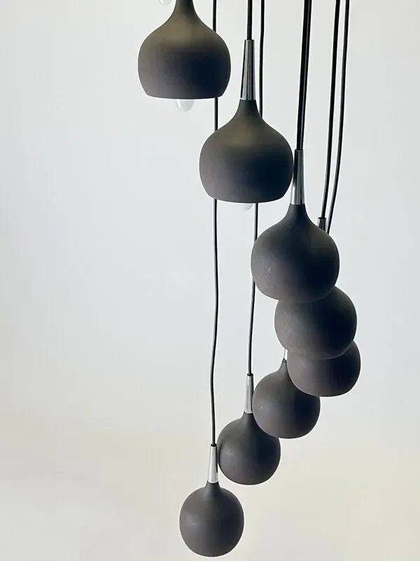 Illustration numéro 5 du produit Suspension vintage Hans-Agne Jakobsson Dome pour AB Markaryd, 1970 Swe