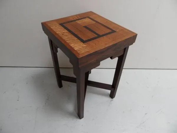 Illustration numéro 5 du produit Table basse en chêne Art Déco École d'Amsterdam