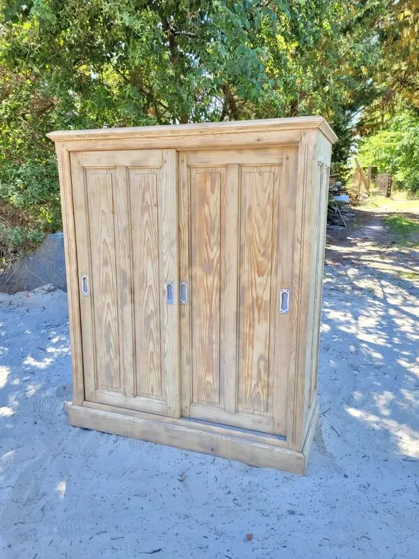 Illustration numéro 5 du produit Meuble de métier comptoir buffet bahut enfilade bois brut