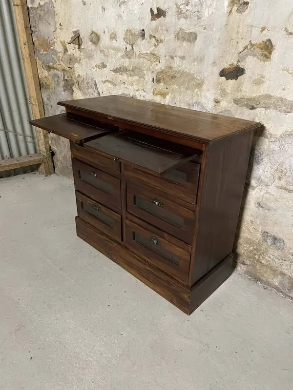 Illustration numéro 5 du produit Meuble de métier ancien 6 tiroirs