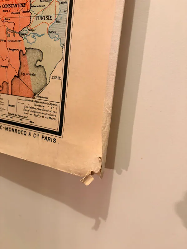 Illustration numéro 5 du produit Carte géographie Maroc vintage Vidal Lablache