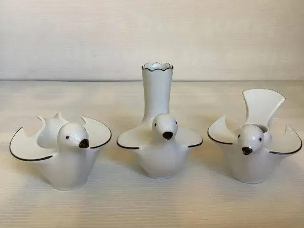 Illustration numéro 5 du produit Huit bougeoirs oiseaux bavaria et arzberg Germany