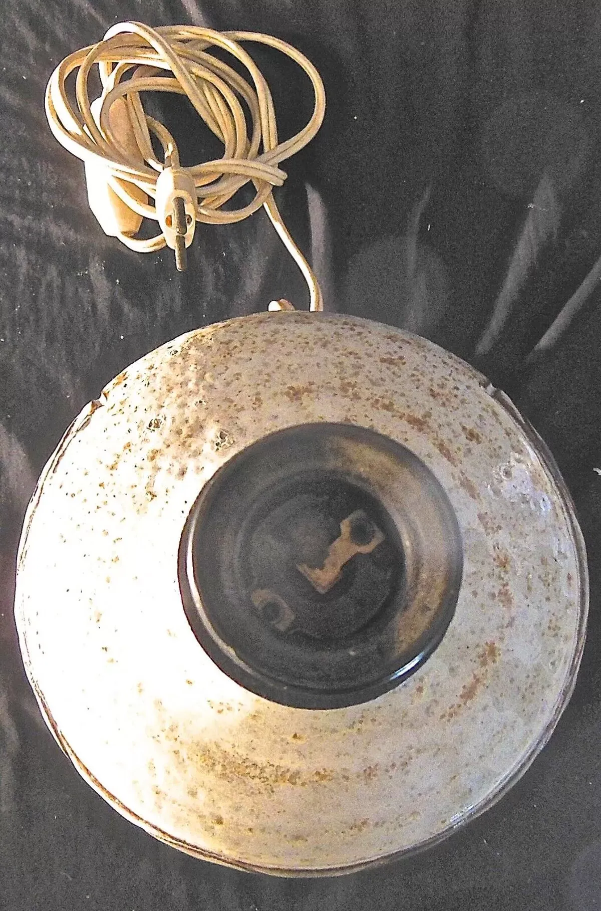 Illustration numéro 5 du produit Pied de lampe en ceramique émaillée signée vieux moulin vallauris