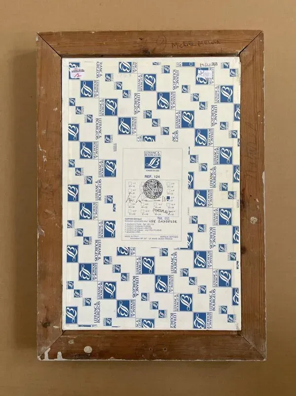 Illustration numéro 5 du produit Portrait, huile sur carton