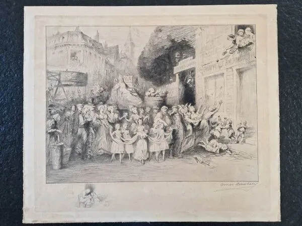 Illustration numéro 5 du produit Gravure à l'eau forte, Omer Désiré Bouchery (1882-1962)