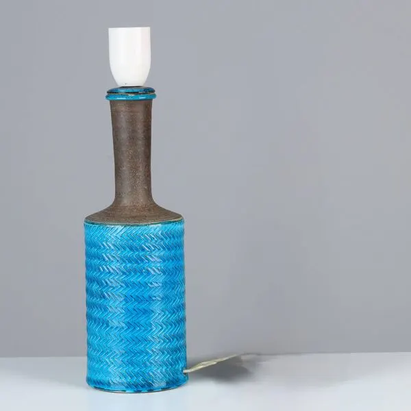 Illustration numéro 5 du produit Lampe de table Nils Kahler en céramique Herman A. Kähler, Danemark, 1960 signée
