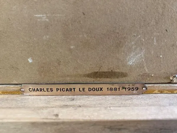 Illustration numéro 5 du produit Picart le doux (charles), huile sur panneau paysage de neige signé 1937