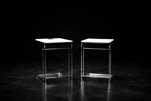 Illustration numéro 5 du produit Vintage Mid-Century Italian Modern White Coffee Tables Carlotta