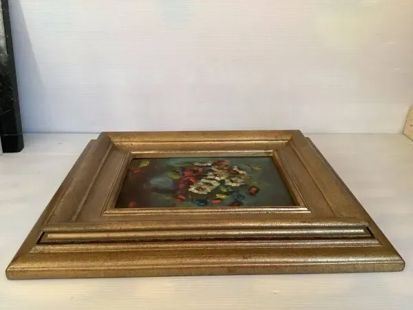 Illustration numéro 5 du produit Tableau bouquet de fleurs huile sur carton