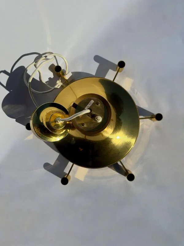 Illustration numéro 5 du produit Carl Fagerhult pour Fagerhults – Lustre en laiton, Suède, années 1970