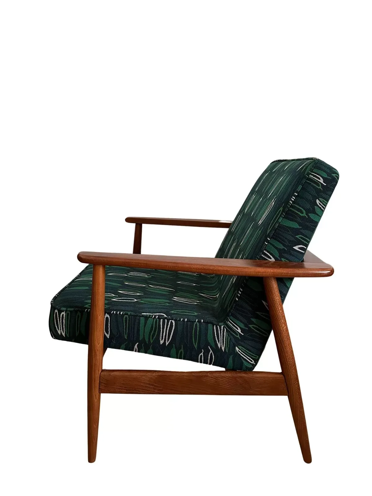 Illustration numéro 5 du produit Ensemble de fauteuils vintage par Juliszu Kędziorek en jacquard vert, 1960