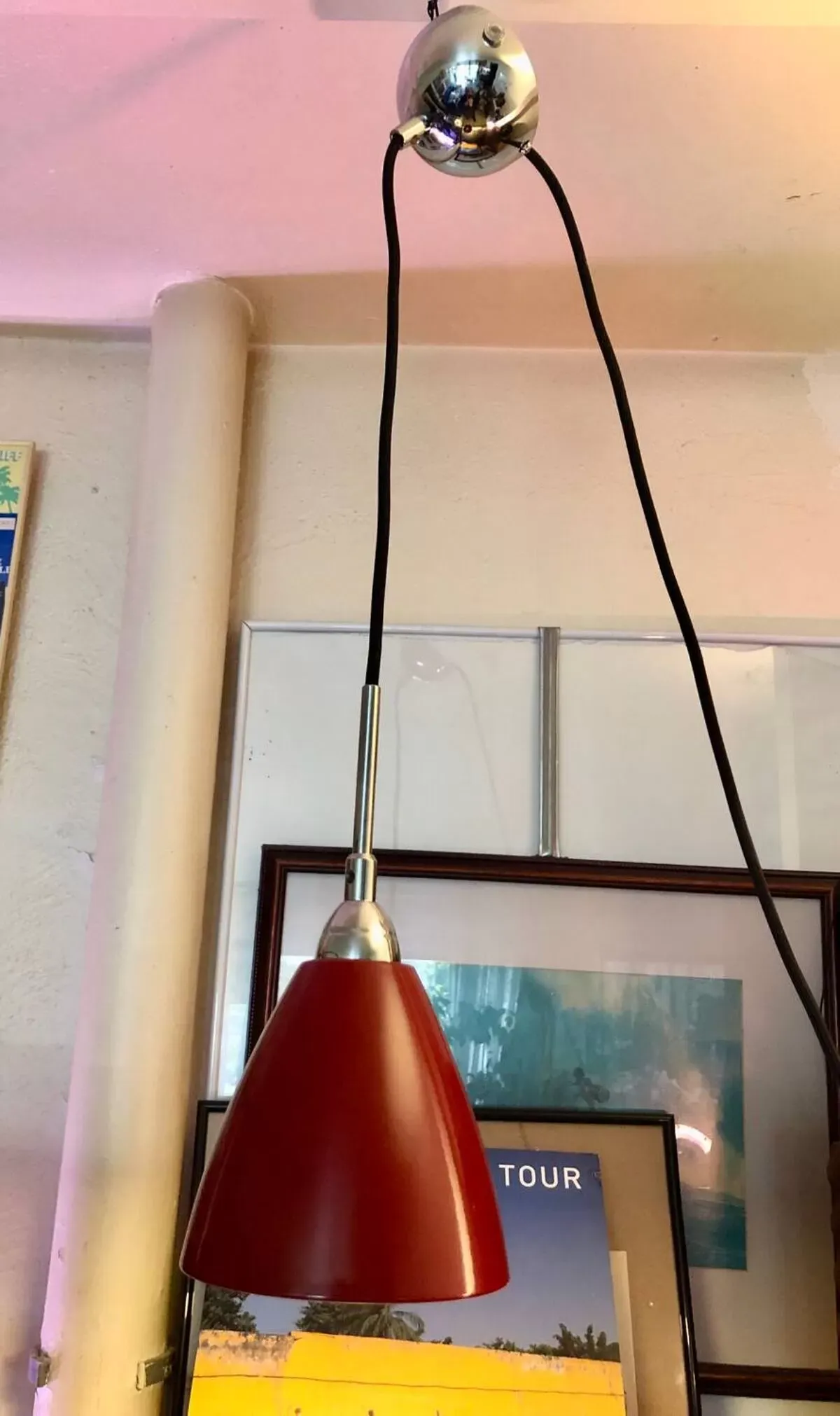 Illustration numéro 5 du produit Suspension métal laqué long câble