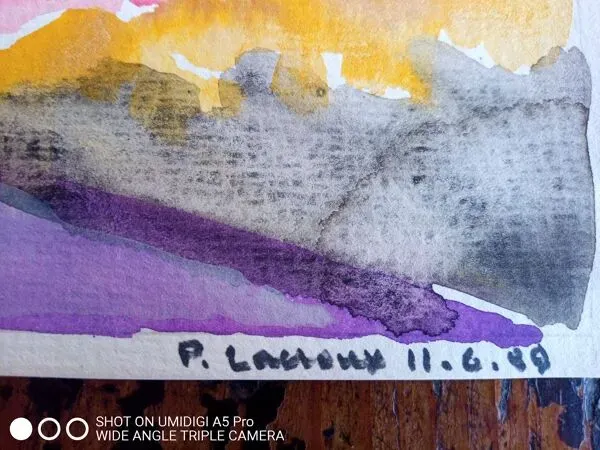 Illustration numéro 5 du produit Pierre Lacroux (1909- 1993) Gouache sur papier 24 x 32 cm - de 1989 - (292)