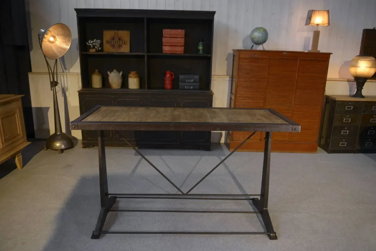 Illustration numéro 5 du produit Console industrielle en chêne