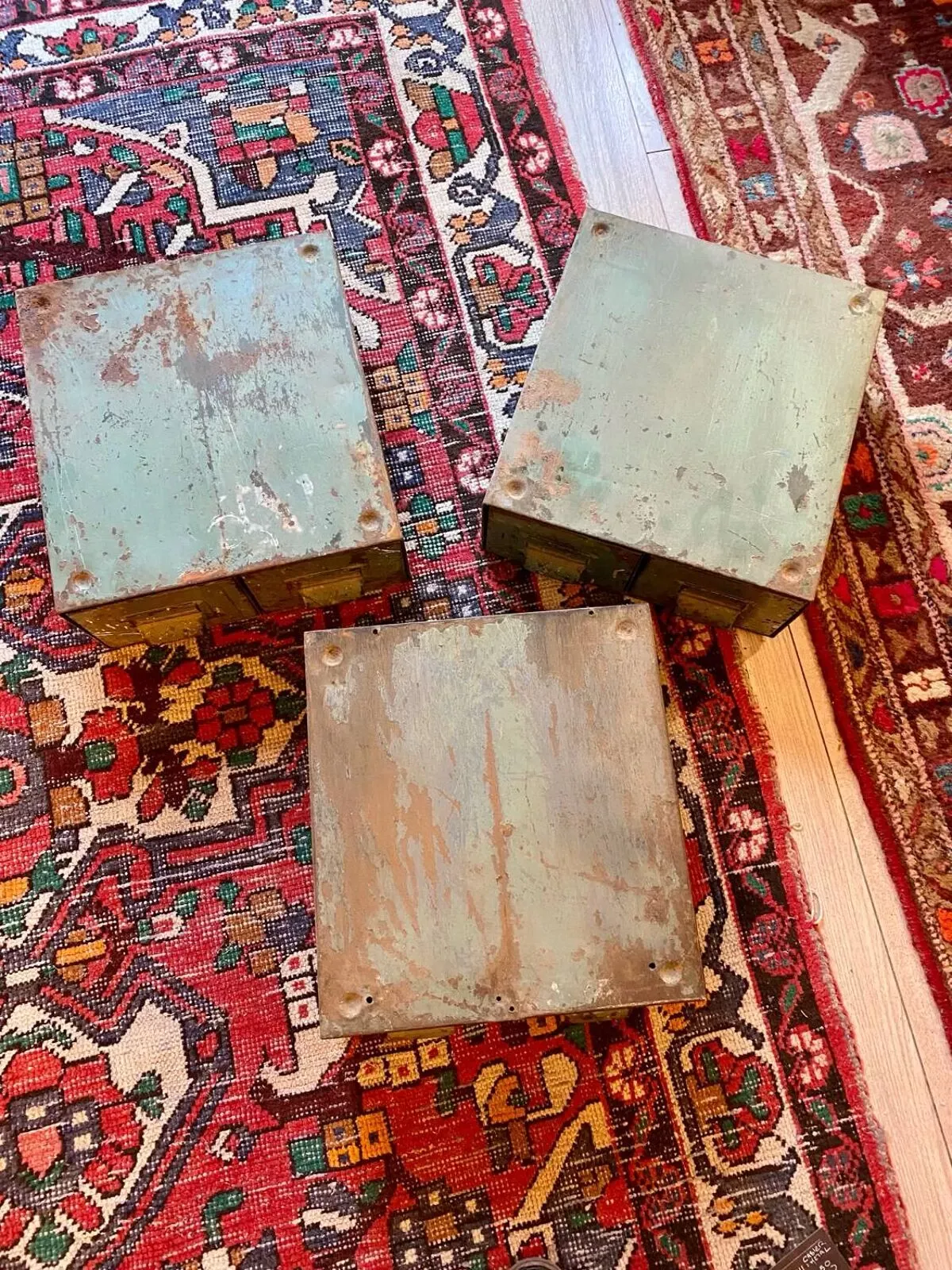 Illustration numéro 5 du produit Lot de 3 Casiers doubles de rangement métal industriel