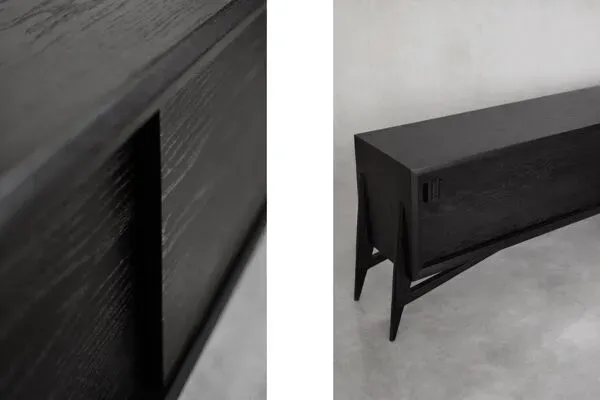 Illustration numéro 5 du produit Buffet scandinave en chêne foncé, 1960