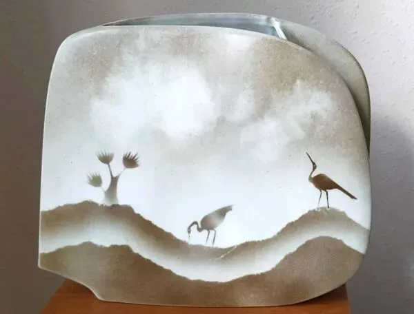 Illustration numéro 5 du produit Vase en porcelaine de Virebent