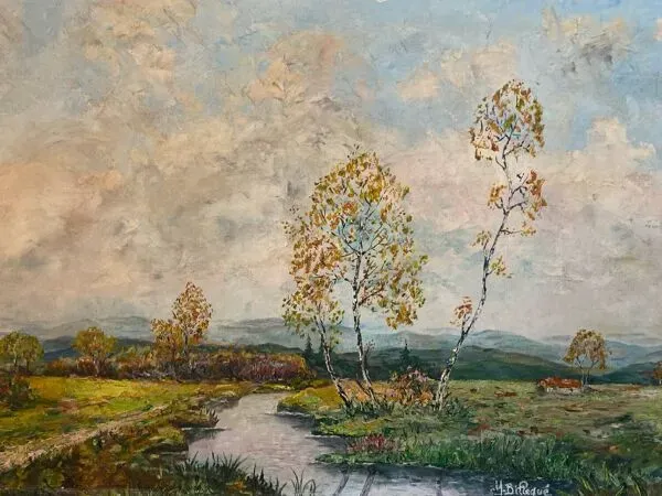 Illustration numéro 5 du produit Paysage aux bouleaux signé Billeque