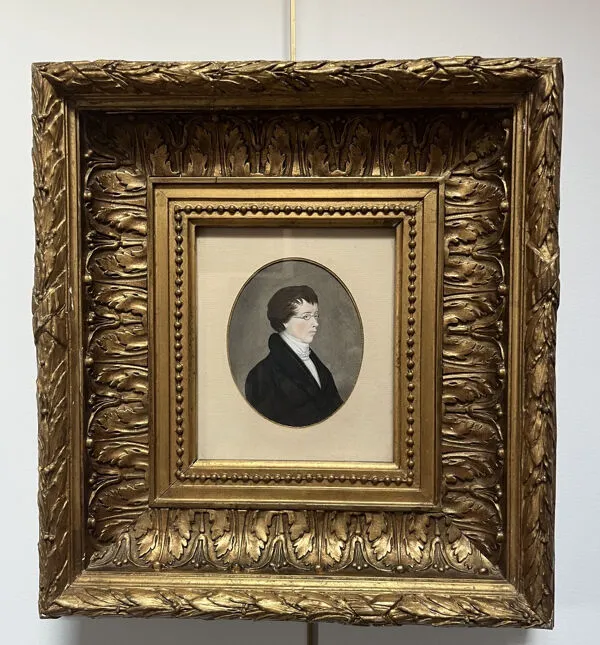 Illustration numéro 5 du produit Ecole allemande (?) du début du XIXe siècle, Portrait d'un jeune homme portant des lunettes