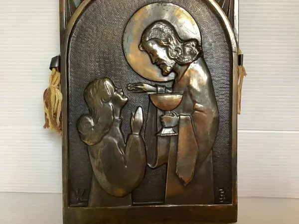 Illustration numéro 5 du produit Bas relief la communion objet religieux