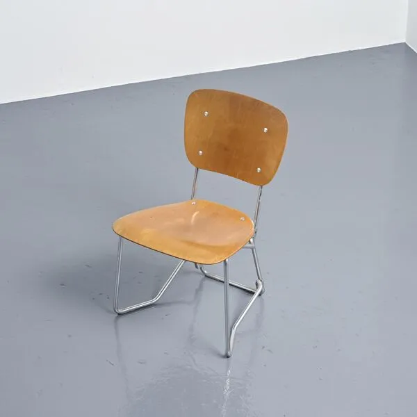 Illustration numéro 5 du produit Suite de 6 chaises Alu-Flex par Armin Wirth, vers 1965