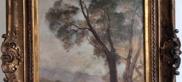 Illustration numéro 5 du produit Tableau ancien fin XIXème - R Verdun (1873-1954) - Environs de Menton