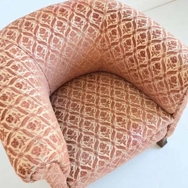 Illustration numéro 5 du produit Fauteuil club 1930 Art déco vintage