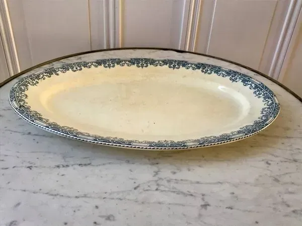 Illustration numéro 5 du produit plat oval A&C Salins modèle Bourgogne fin XIXème