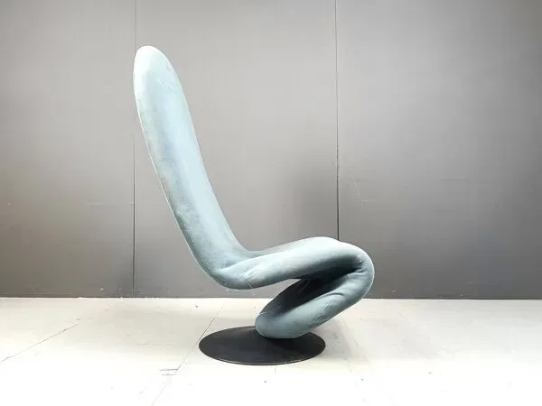 Illustration numéro 5 du produit Chaise à dossier haut 1-2-3 pour Fritz Hansen par Verner Panton pour Fritz Hansen, années 1970