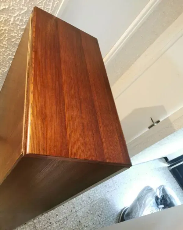 Illustration numéro 5 du produit Vitrine en palissandre et chrome, années 70-80