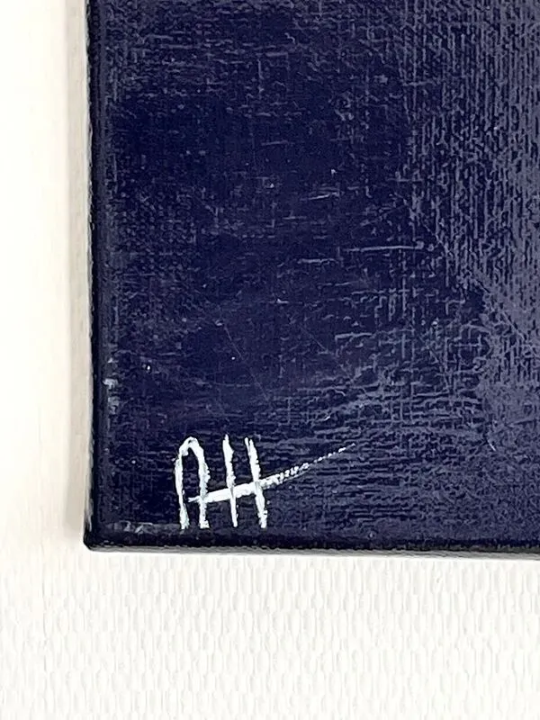 Illustration numéro 5 du produit Tableau peinture acrylique « Falaises dans la nuit »