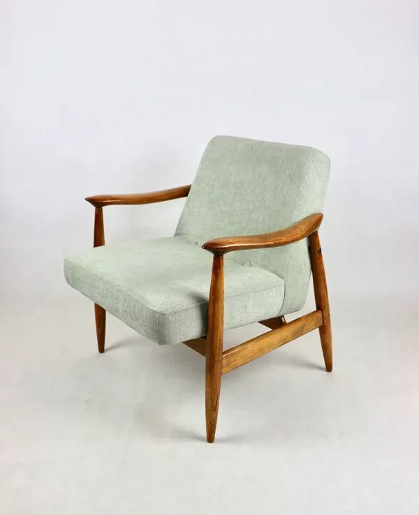 Illustration numéro 5 du produit Fauteuil vintage GFM 300-202 design J.Kedziorek Loft années 70 vintage vert clair