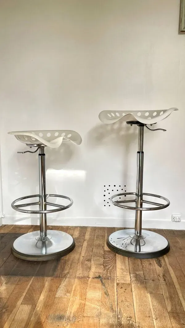 Illustration numéro 5 du produit Tabouret haut mirima vintage assise tracteur