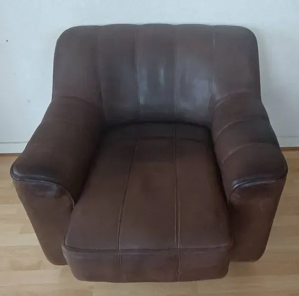 Illustration numéro 5 du produit Fauteuil club suisse de Sede Designer Cuir Modèle DS44 années 1970