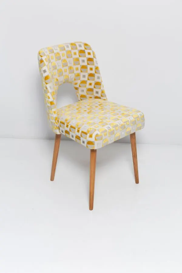 Illustration numéro 5 du produit Chaise Shell jaune moutarde du milieu du siècle, 1960s