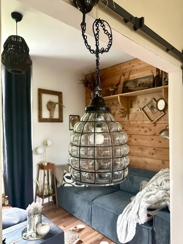 Illustration numéro 5 du produit Suspension en verre et métal, jardin d’Ulysse