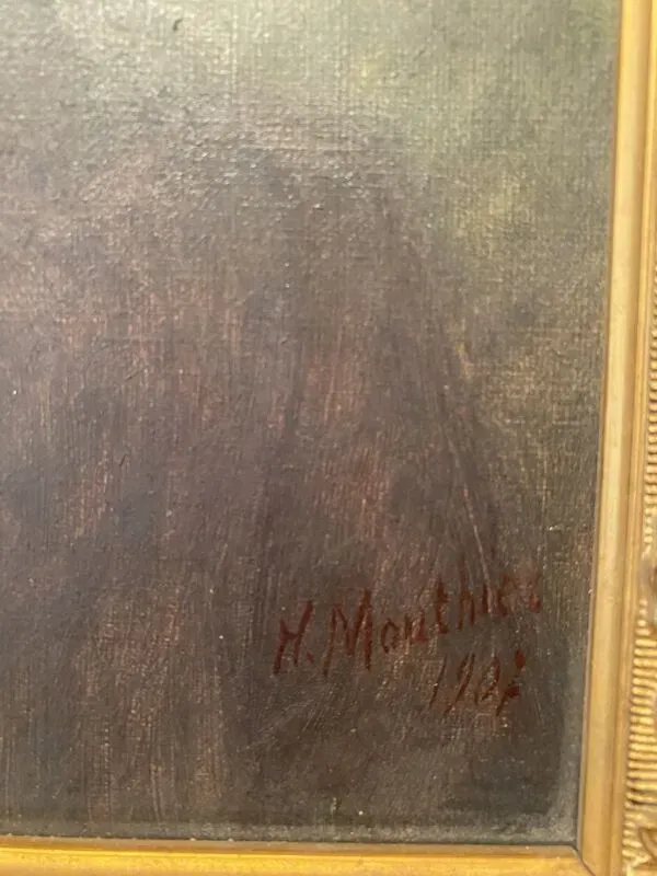 Illustration numéro 5 du produit Portrait d’un gentleman signé et daté 1907