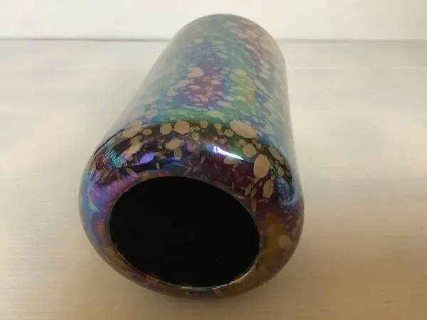 Illustration numéro 5 du produit Petit vase moucheté irisé