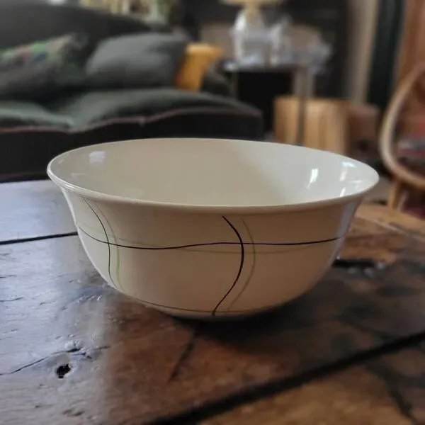 Illustration numéro 5 du produit Saladier Sortilège – Faïencerie de Salins-les-Bains – circa 1970