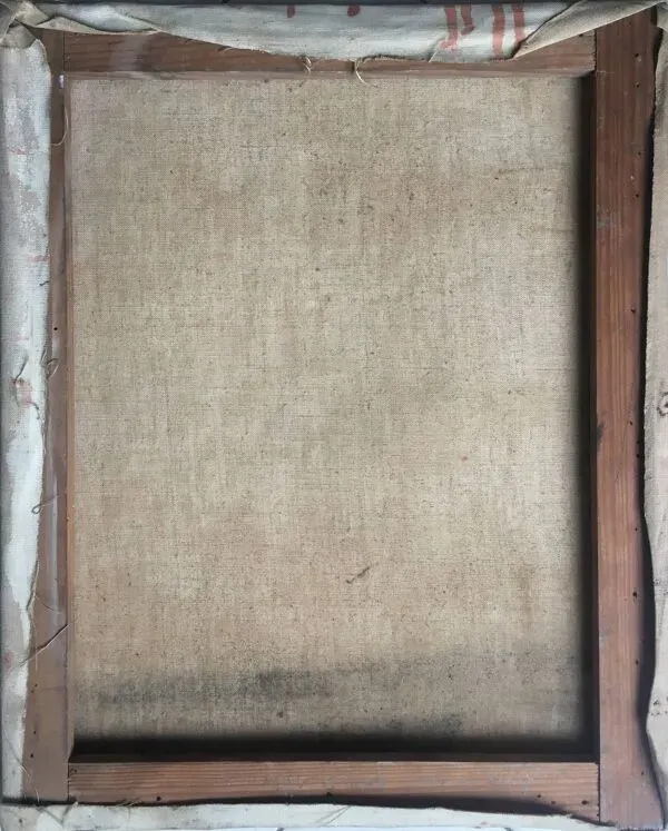 Illustration numéro 5 du produit Tableau hst ''ecluse du canal st martin'' paris vers 1950 - ecole de paris