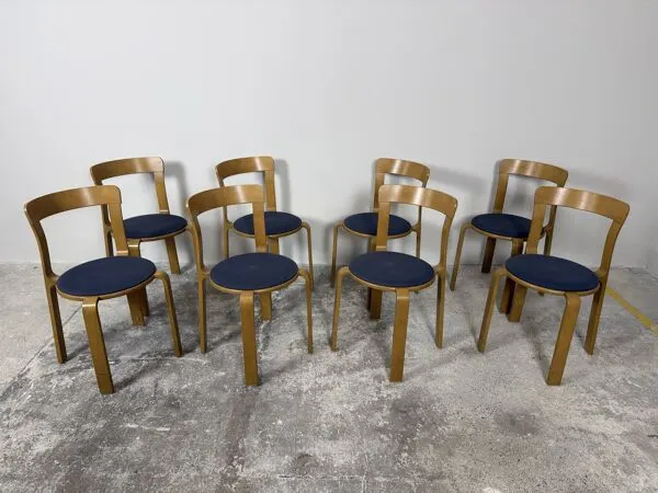 Illustration numéro 5 du produit 8 chaises Bruno Rey – Dietiker – Modèle 3300 – Design suisse