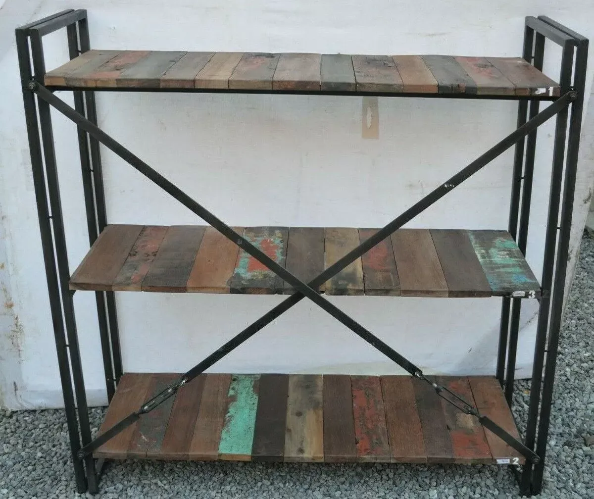 Illustration numéro 5 du produit Étagère industrielle en fer et bois