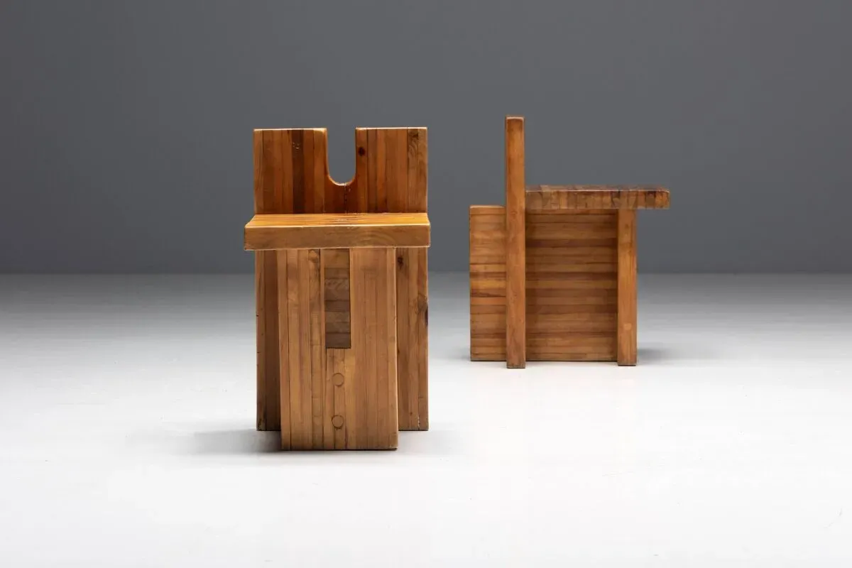 Illustration numéro 5 du produit Tabourets sesc par lina bo bardi pour sesc pompeia, brésil, 1970s