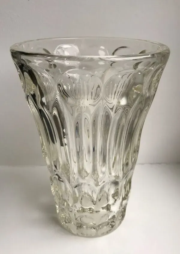 Illustration numéro 5 du produit Vase en cristal art déco années 30